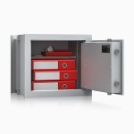 Sejf ścienny antywłamaniowy regulowana głębokość ESSEN 23002 Klasa S2 
