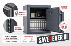 Sejf ognioodporny Save4ever III 419100 Klasa III